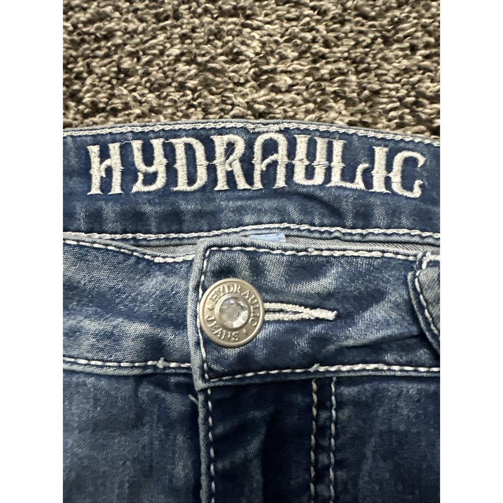 Hydraulic Jeans Woman's Size 6 Nolita Mid Rise Curvy Capri Stretch 30x23 - Picture 2 of 7